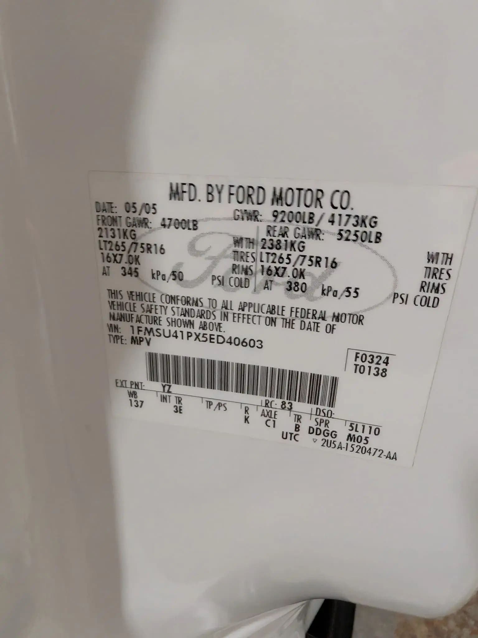 2005 Ford Excursion XLT Power Stroke 4×4, view